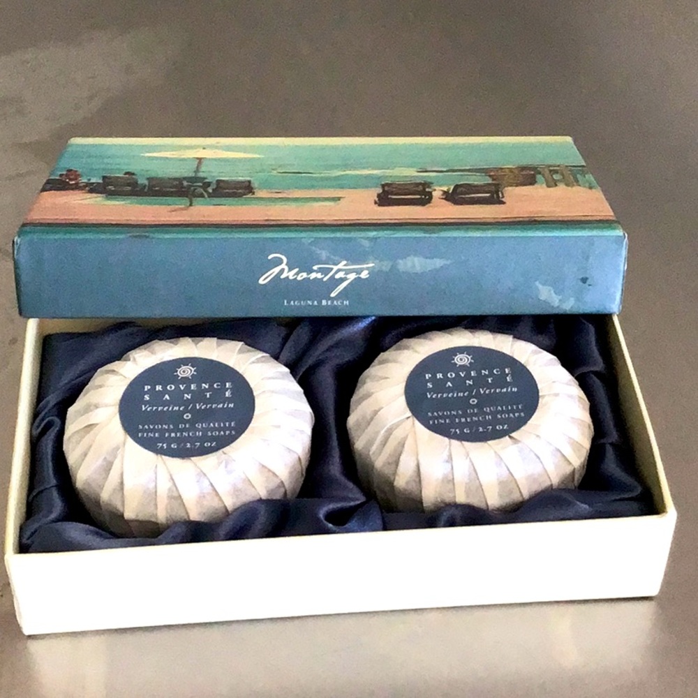 Vintage Montage Laguna Beach Provence SANTE  French soap set.